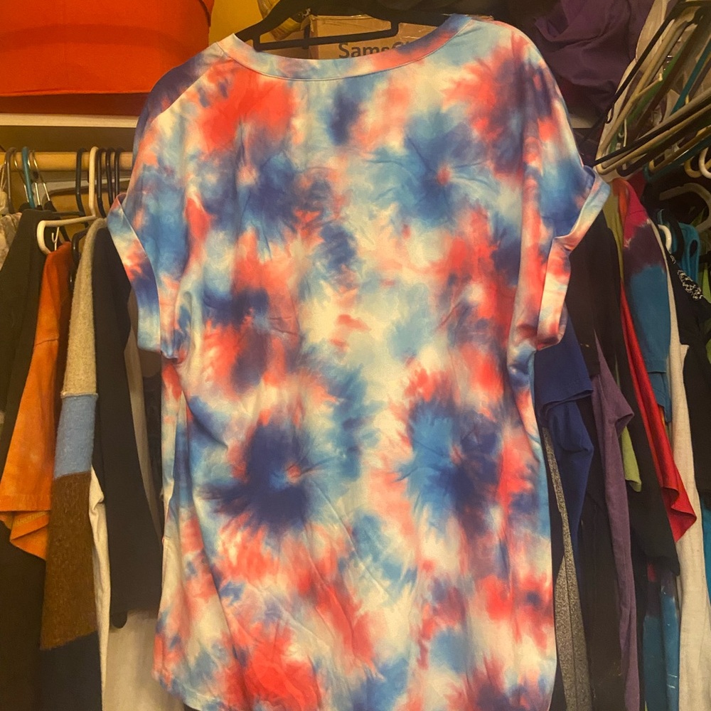 Tie dye with side slit